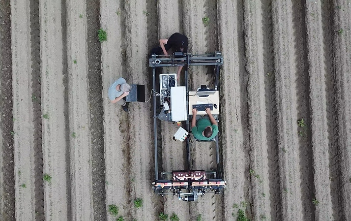 Top view of the robot